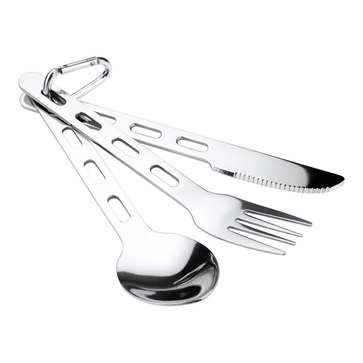 GSI Glacier Stainless 3 Piece Cutlery Set 3 GSI Glacier Stainless 3 Piece Cutlery Set