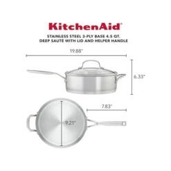 KitchenAid 4.5-Quart 3-Ply-Base Stainless Steel Deep Saute Pan -Meye Kitchen Shop https3A2F2Fimage.s5a.com2Fis2Fimage2FTheBay2F051153710278 alt23Fwid3D120026hei3D120026qlt3D9026resMode3Dsharp226op usm3D0.92C1.02C82C0 640x