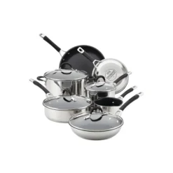 Momentum 11-Piece Stainless Steel Cookware Set