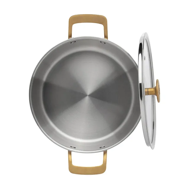 Tri-Ply Stainless Steel 4.75L Dutch Oven With Lid 5 Tri-Ply Stainless Steel 4.75L Dutch Oven With Lid - Image 3