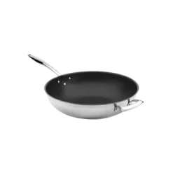 Non-Stick Stainless Steel Tri-Ply Wok