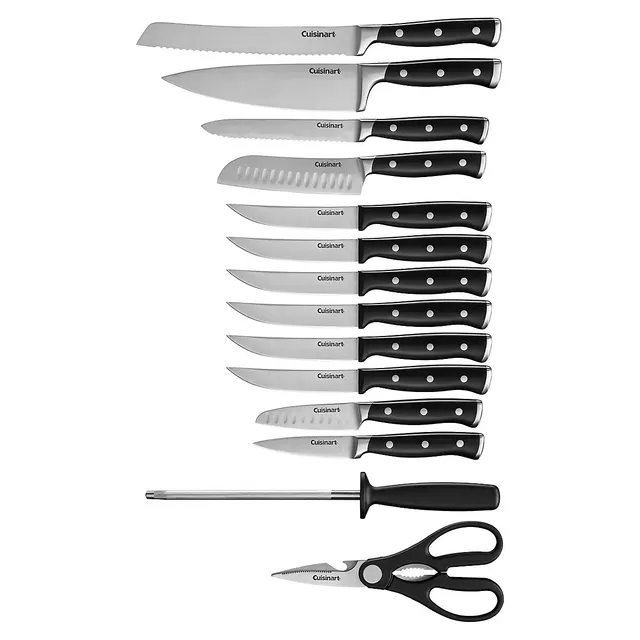 Cuisinart 15-Piece Forged Triple Riveted Knife Block Set 4 Cuisinart 15-Piece Forged Triple Riveted Knife Block Set - Image 2