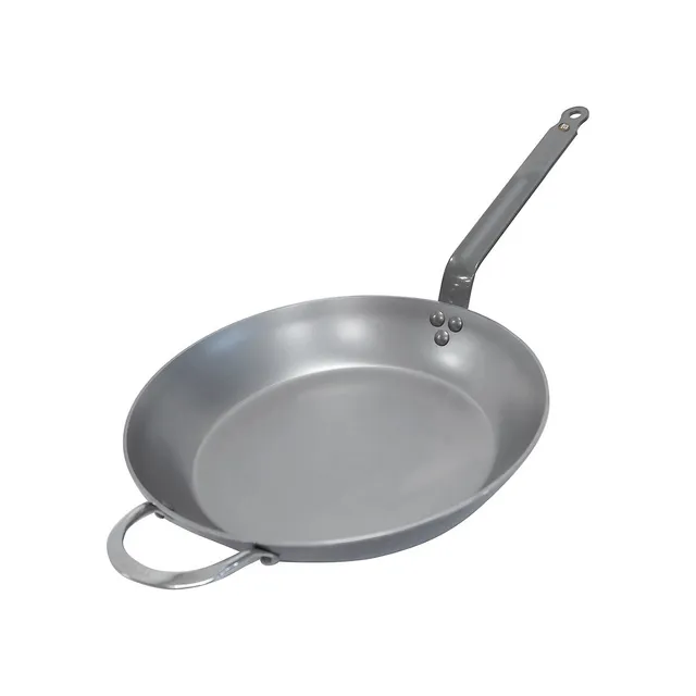 De Buyer Mineral B Carbon Steel Side-Handle Fry Pan - 12-Inch 3 De Buyer Mineral B Carbon Steel Side-Handle Fry Pan - 12-Inch