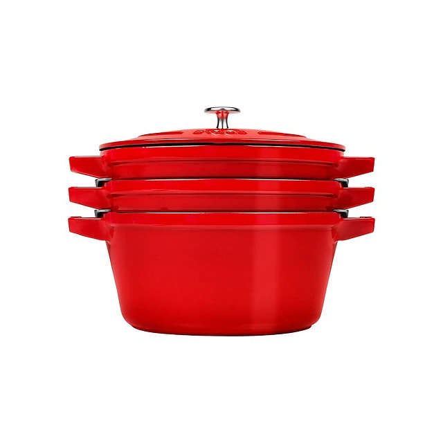 Staub Classic 4-Piece Stackable Cocotte Set 3 Staub Classic 4-Piece Stackable Cocotte Set