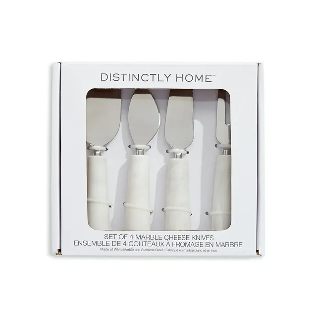 Set Of 4 Marble Cheese Knives 3 Set Of 4 Marble Cheese Knives