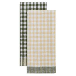 Gingham Cotton 2-Piece Tea Towels Set