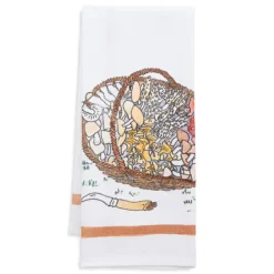 Mushroom Foraging Cotton Tea Towel
