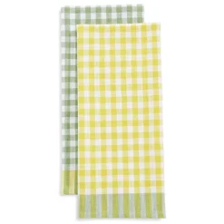 Gingham 2-Piece Cotton Tea Towel Set