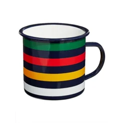 Multistripe Enamel Mug