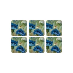 6-Piece Fleur Des Champs Coaster Set