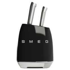 Smeg Stainless Steel & Acacia Wood Block 7-Piece Knives Set