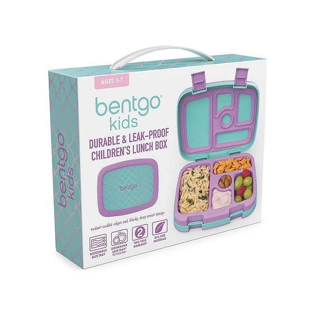 Mermaid Scales Leak-Proof 5-Compartment Lunchbox 3 Mermaid Scales Leak-Proof 5-Compartment Lunchbox