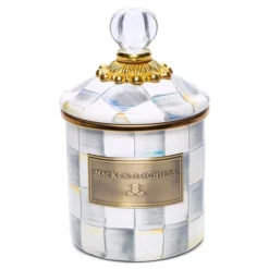 Sterling Check Demi Enamel Canister