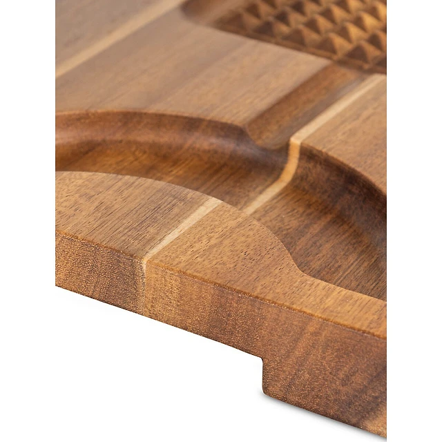 Viking 3-Piece Oversized Acacia Carving Board With 3-Piece Carving Set 7 Viking 3-Piece Oversized Acacia Carving Board With 3-Piece Carving Set - Image 5