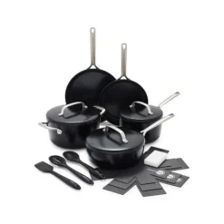 Greenpan GP5 Infinite8 Ceramic Non-Stick 14-Piece Cookware & Pan Protectors Set