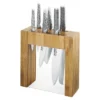 Ikasu 7-Piece Stainless Steel Knife & Bamboo Block Set